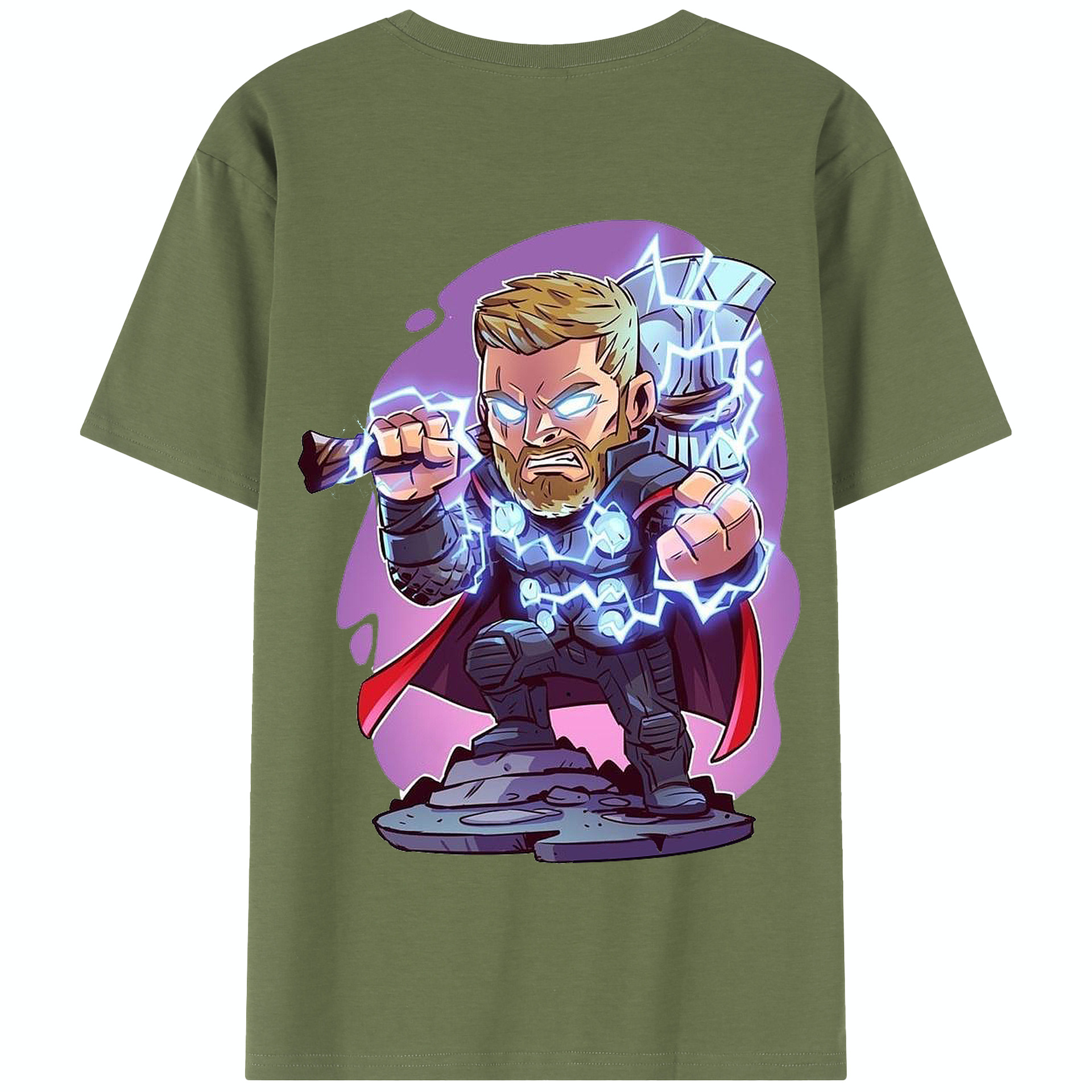 （画像用） アベンジャーズ The Avengers 綿100％半袖Tシャツ（背面プリント）